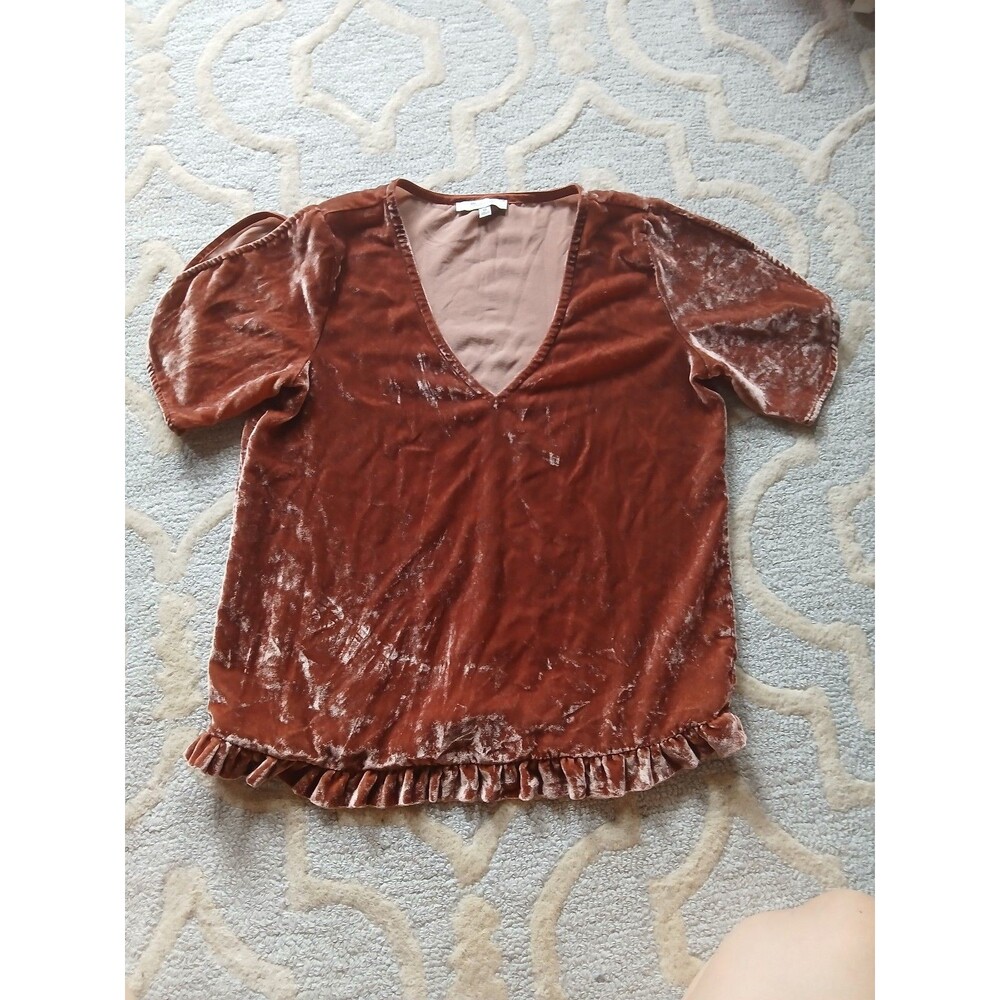 Madewell velvet top, XS